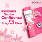 Pond's Dreamflower Pink Lily Fragrant Talcum Powder - 2 x 400g (Twin Value Pack)