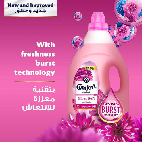 Comfort Floral Fresh Liquid Fabric Softener & Conditioner - 3 Litre Bottle