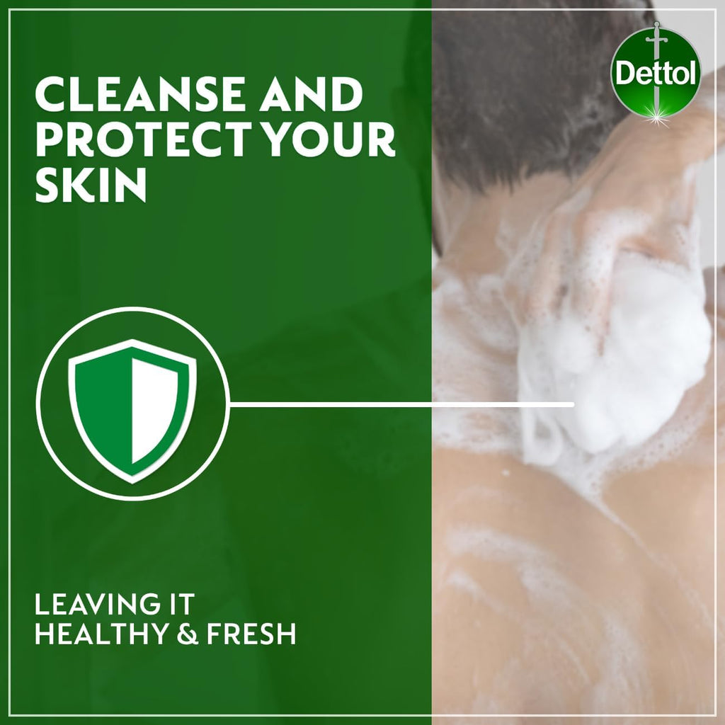 Dettol Germ Protection Shower Gel Set - Pine Fresh (250ml & 500ml Combo)