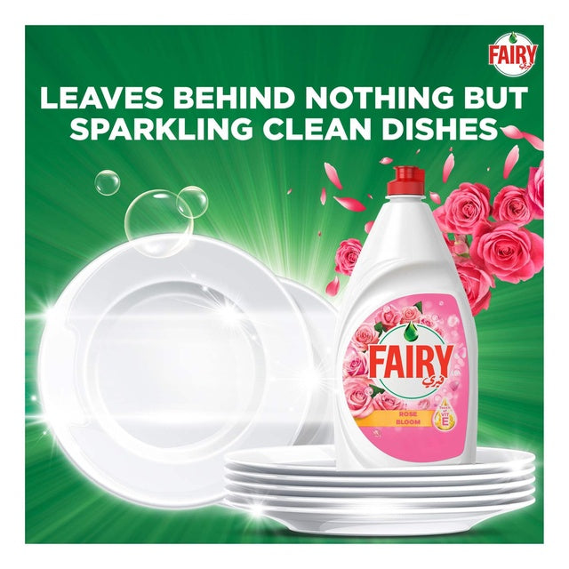 Fairy Rose Bloom Touch Of Vitamin E Dishwashing Liquid 600 ml