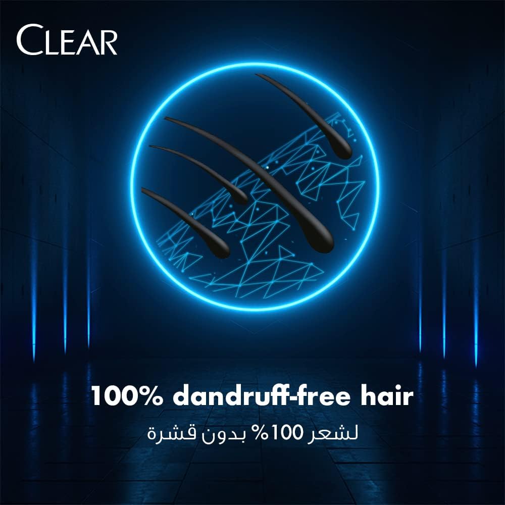 Clear Men Hair Fall Defence Anti-Dandruff Shampoo | Twin Pack (2 x 180ml)