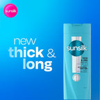 Sunsilk Thick & Long Hair Care Duo | Shampoo 400ml & Conditioner 320ml Bundle
