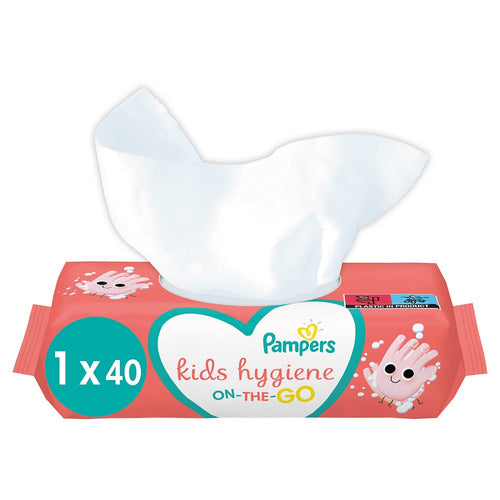 Prima Pampers Kids Hygiene On-The-go Baby Wipes, Pack of 40