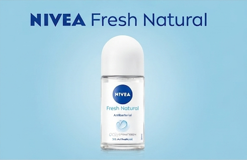 Nivea Fresh Natural Antiperspirant Roll-on for Women 72H Protection 50 ml