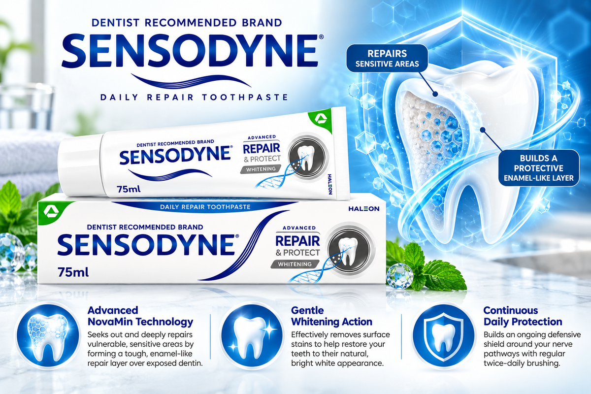 Sensodyne Advanced Repair & Protect Whitening Toothpaste | 75ml