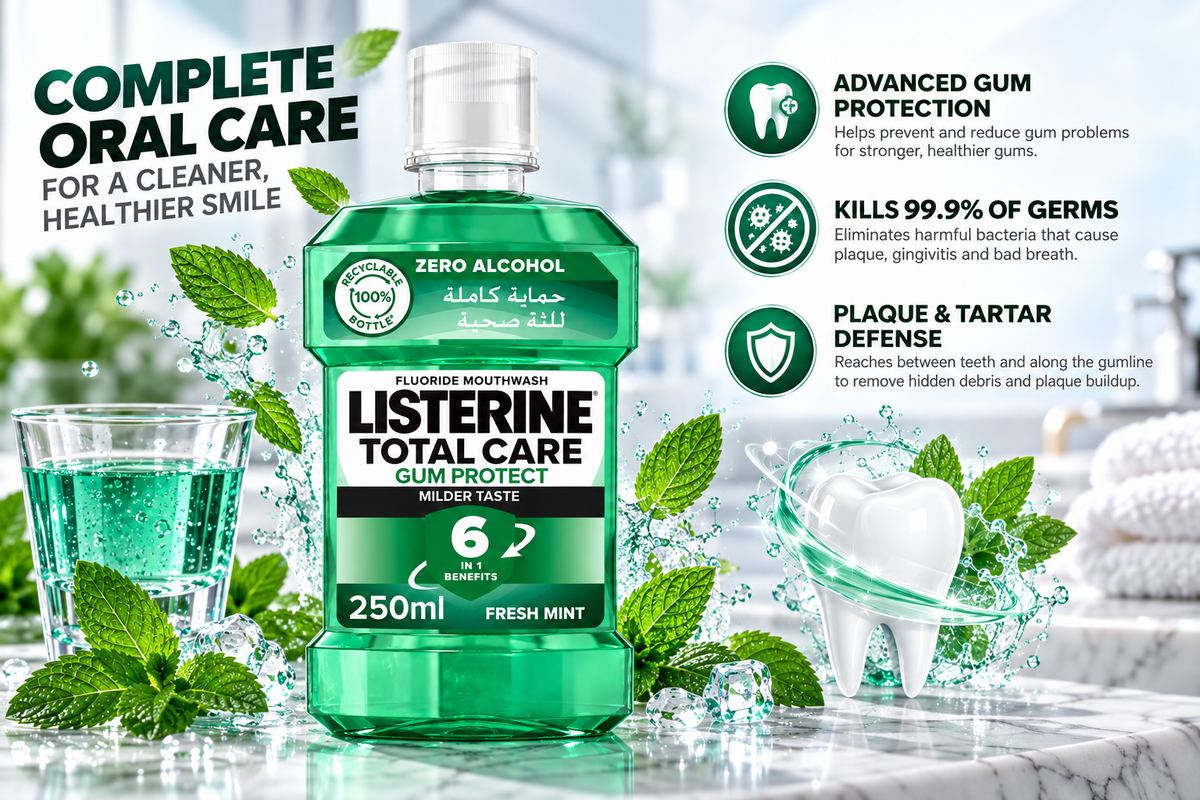 Listerine Total Care Gum Protect Mouthwash Fresh Mint | 250ml