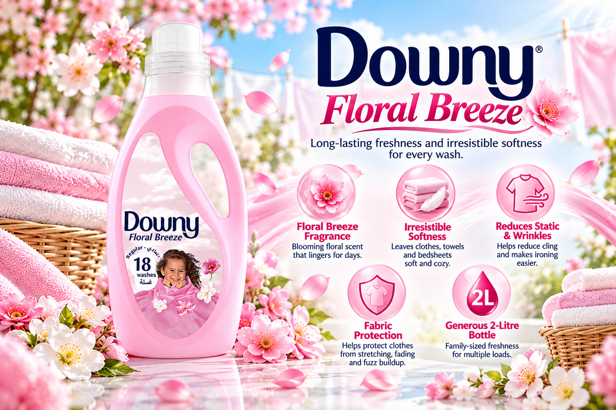 Downy Liquid Fabric Enhancer - Floral Breeze Scent (2 Litres)