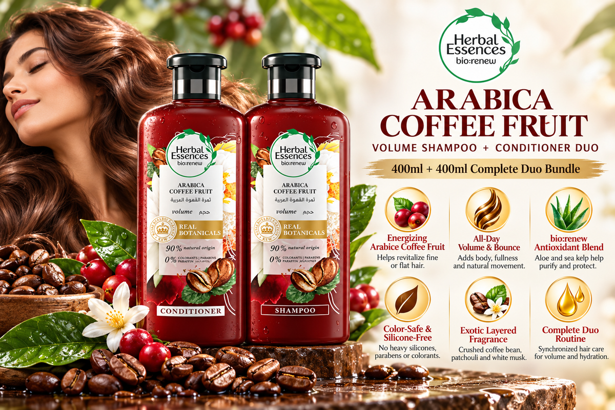 Herbal Essences bio:renew Volume Arabica Coffee Fruit Shampoo & Conditioner Set | 2 x 400ml
