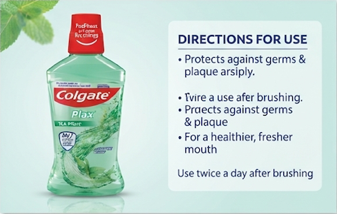 Colgate Plax Fresh Tea Mouth Wash 500 ml