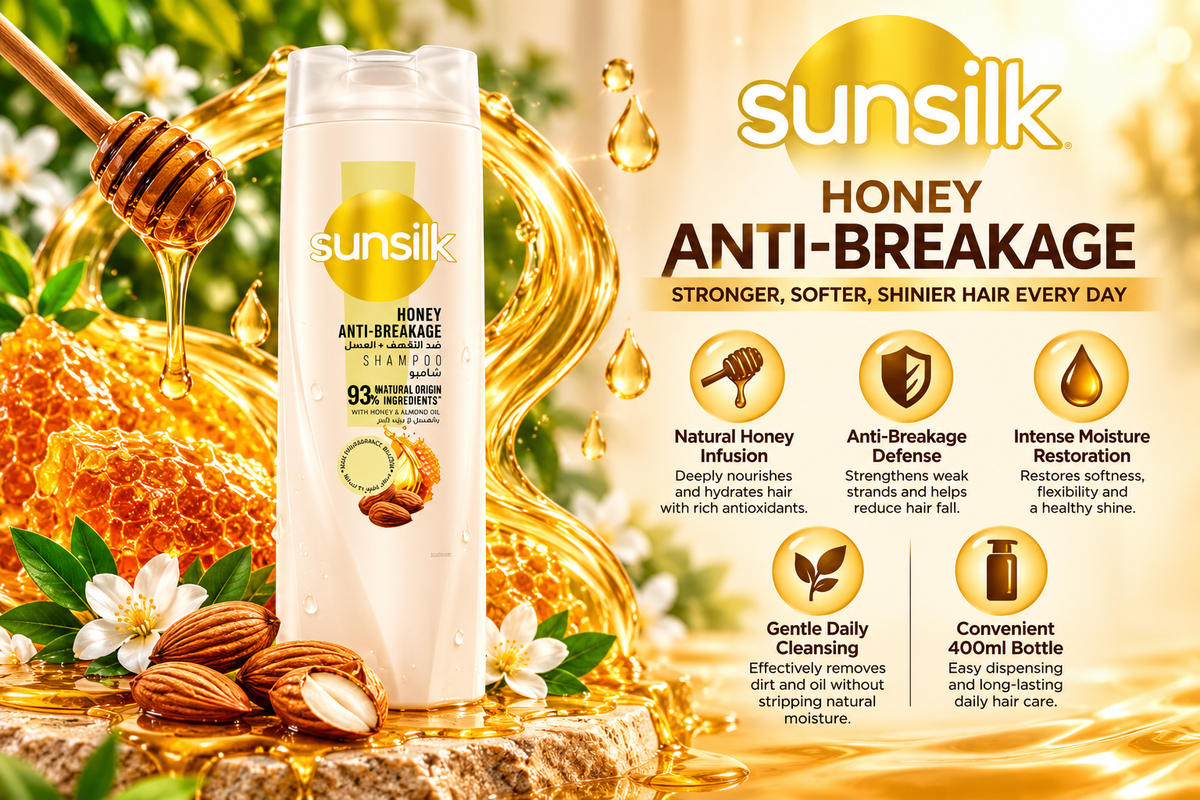Sunsilk Anti-Breakage Shampoo Infused with Natural Honey | 400ml