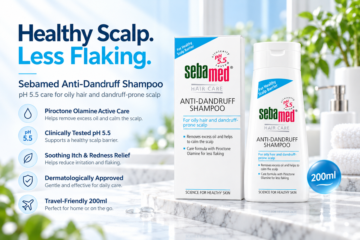 Sebamed Anti-Dandruff Shampoo | pH 5.5 Scalp Care | 200 ml