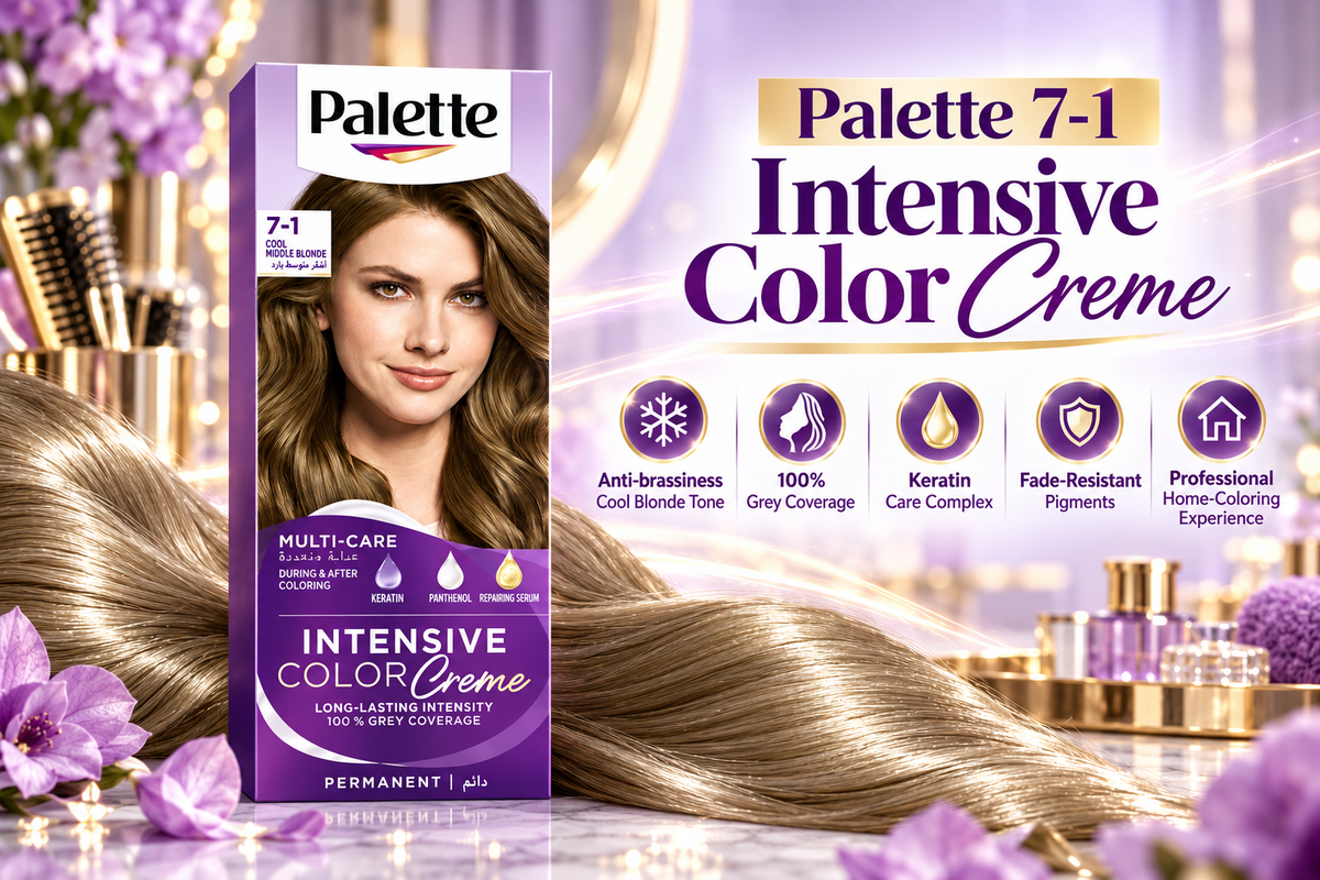 Schwarzkopf Palette Intensive Permanent Hair Color - Cool Medium Blonde (7-1)