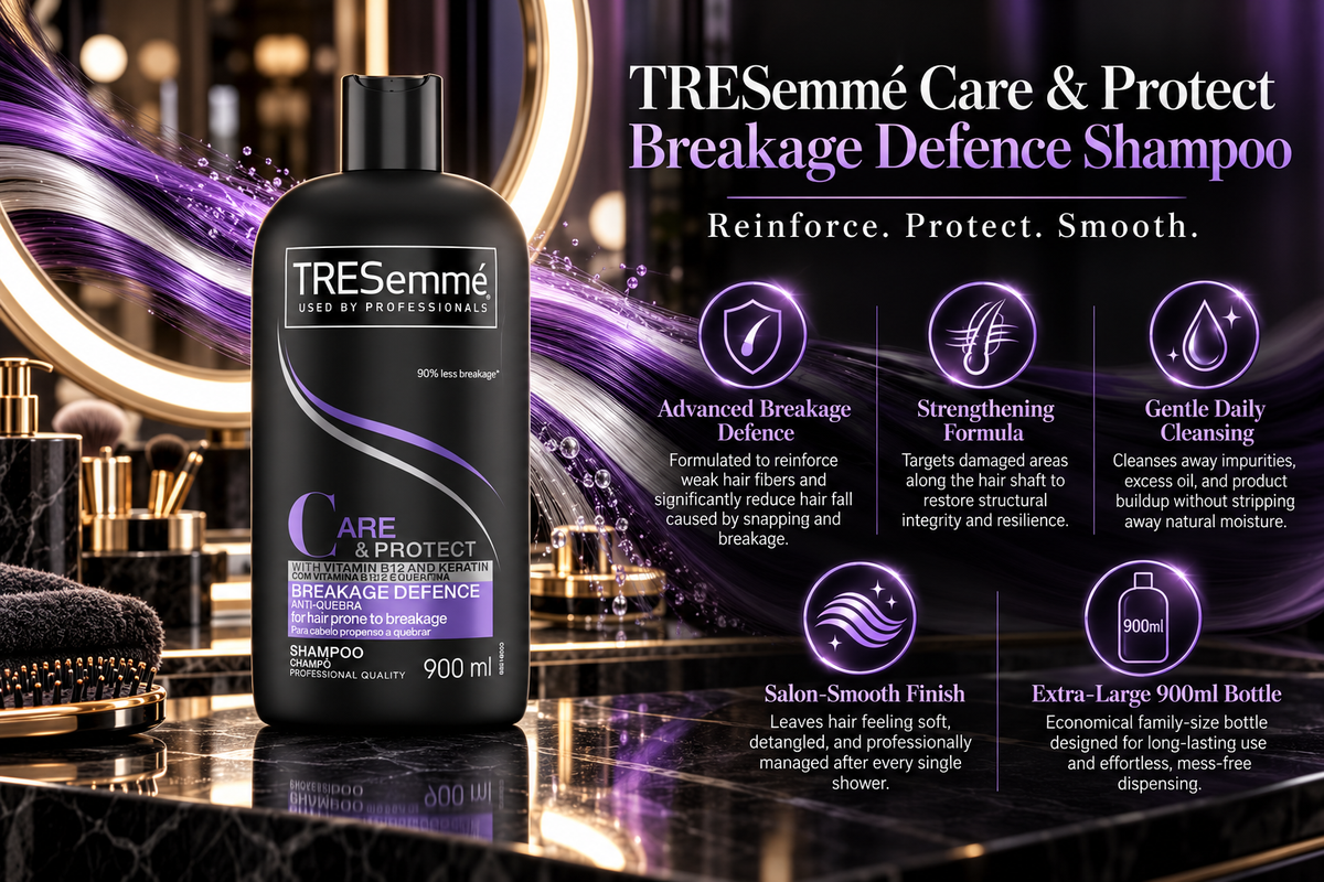 TRESemme Breakage Defence Strengthening Shampoo | 900ml Value Size
