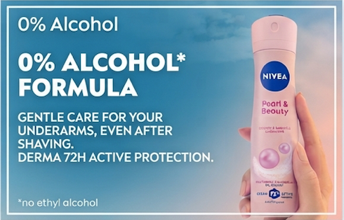 NIVEA Pearl & Beauty Antiperspirant Deodorant for Women 72H Active Protection Spray 150 ml