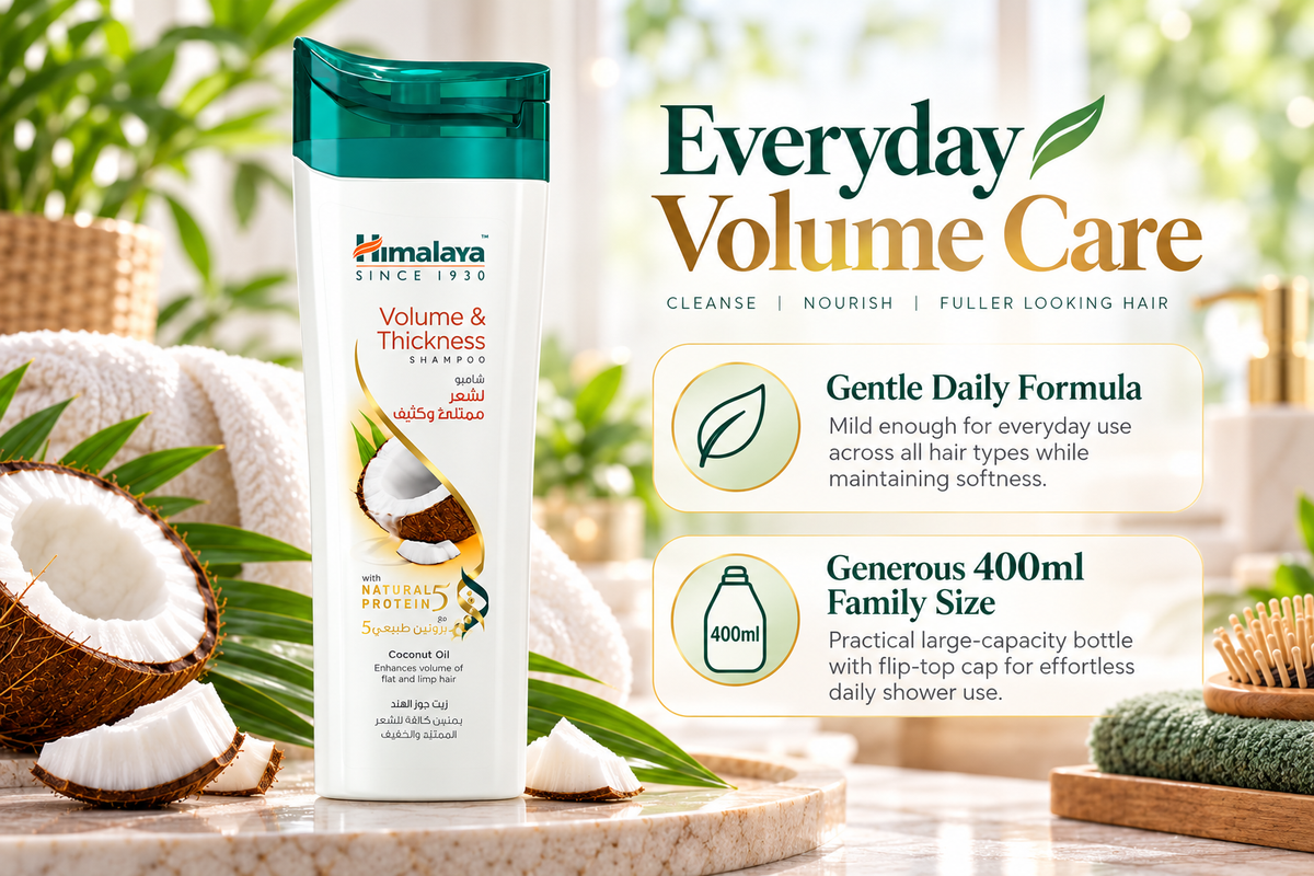 Himalaya Herbals Volume & Thickness Shampoo for Fine & Limp Hair | 400ml