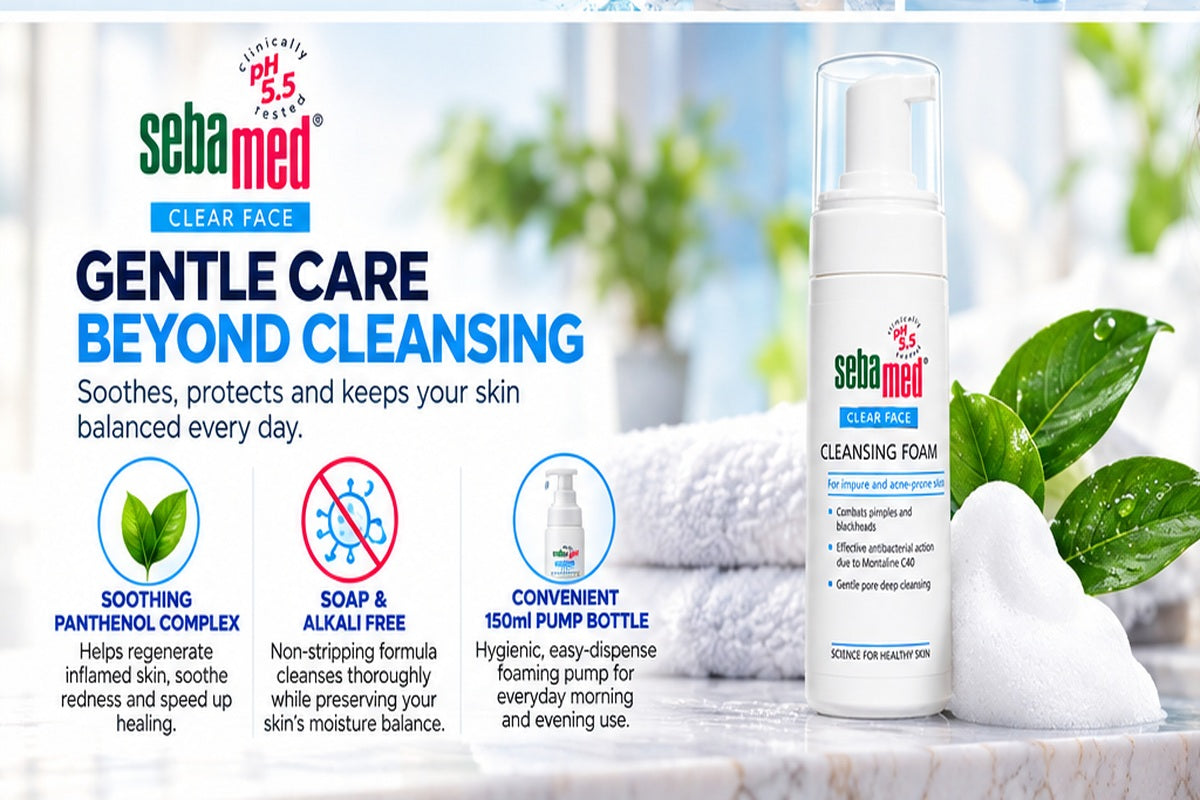 Sebamed Clear Face Gentle Anti-Acne Cleansing Foam | 150ml