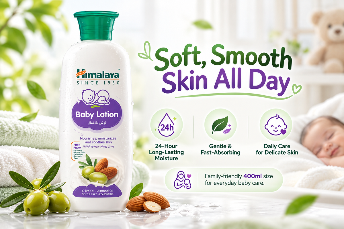 Himalaya Olive Oil & Almond Oil Baby Lotion | 400ml