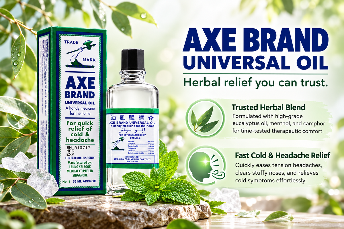 Axe Brand Universal Oil 56ml | Convenient Twin Value Pack (2 x 56ml)