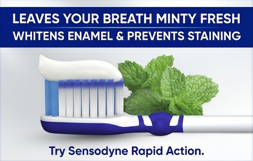 Sensodyne Rapid Action Mint Toothpaste 75 ml