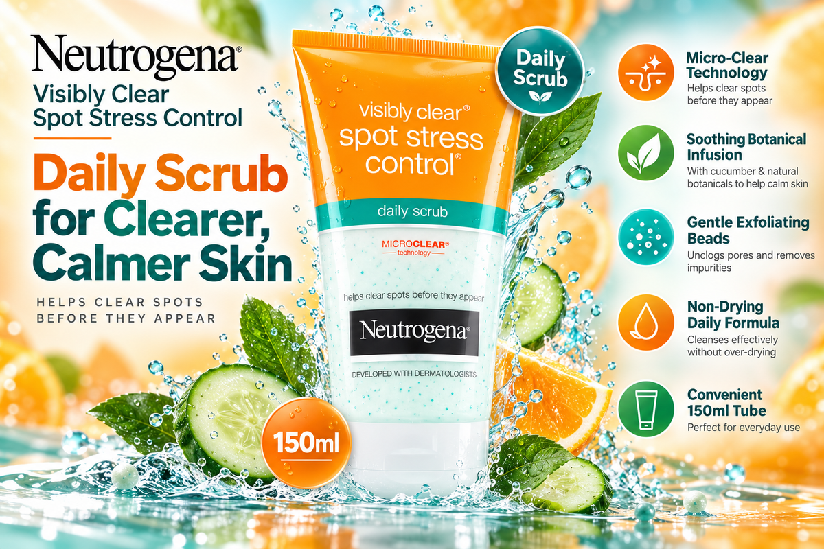 Neutrogena Visibly Clear Spot Stress Control Daily Scrub | 150ml