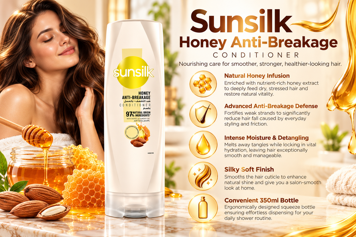 Sunsilk Honey Anti-Breakage Hair Conditioner | Strengthening Care | 350ml
