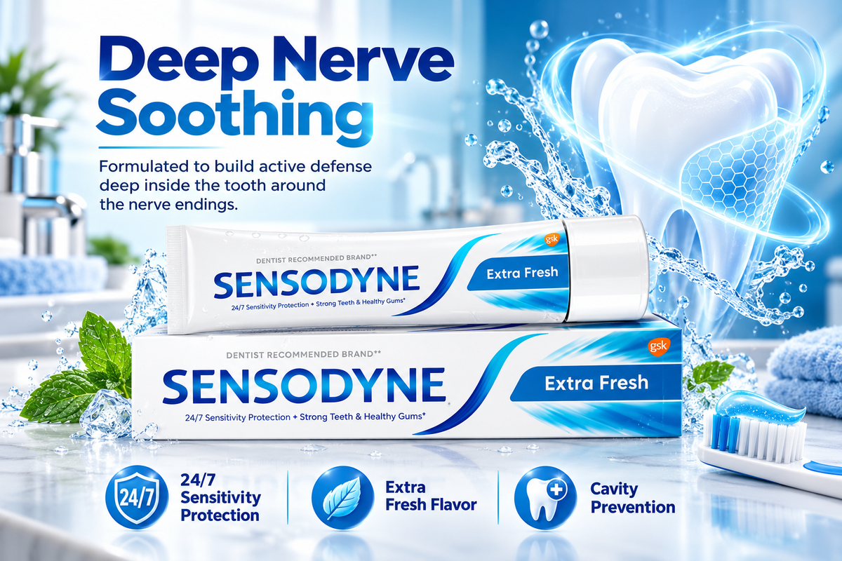 Sensodyne Extra Fresh Care Kit - 75 ml & Toothbrush