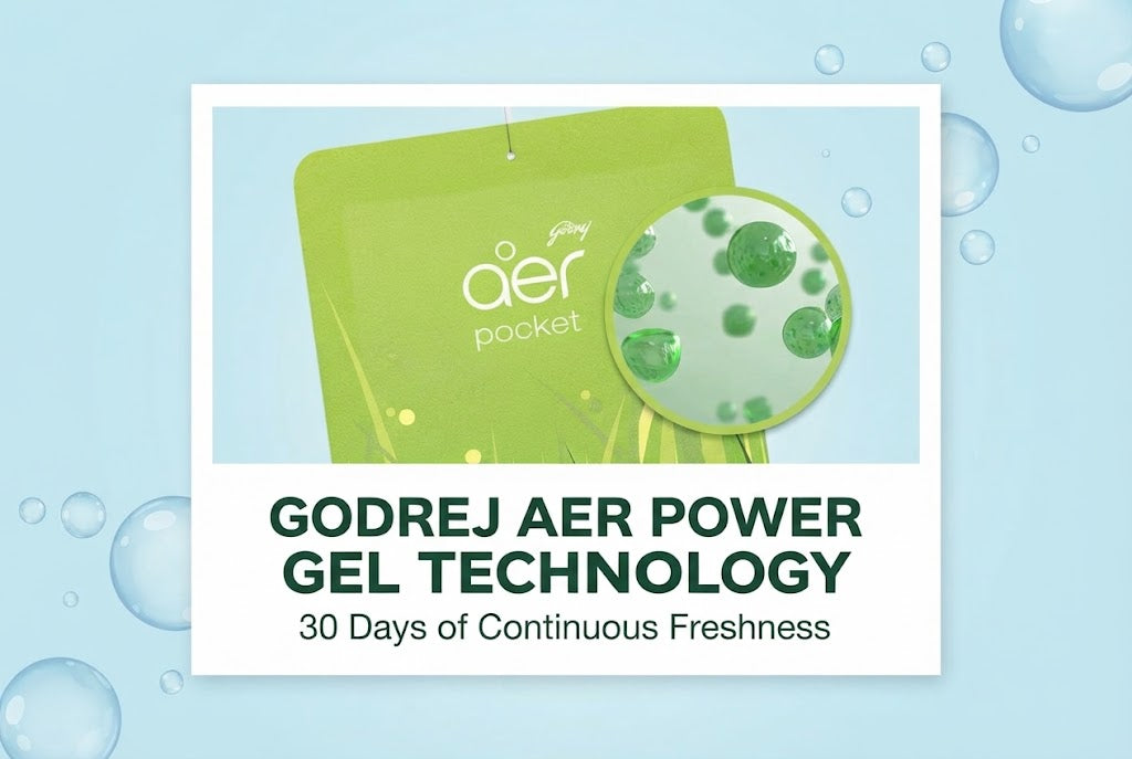 Godrej aer Power Pocket Bathroom Freshener – Jasmine Floral Delight (10g) | Lasts up to 30 days | Germ Protection