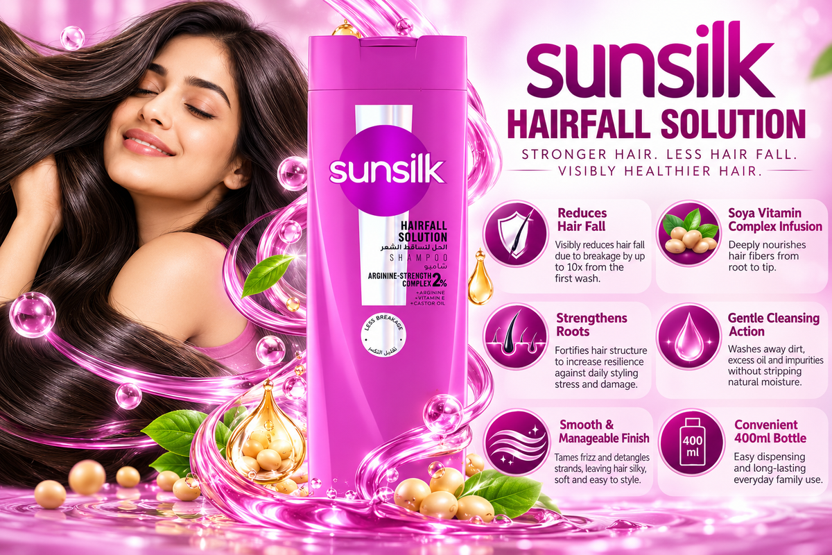 Sunsilk Hair Fall Solution Strengthening Shampoo | 400ml