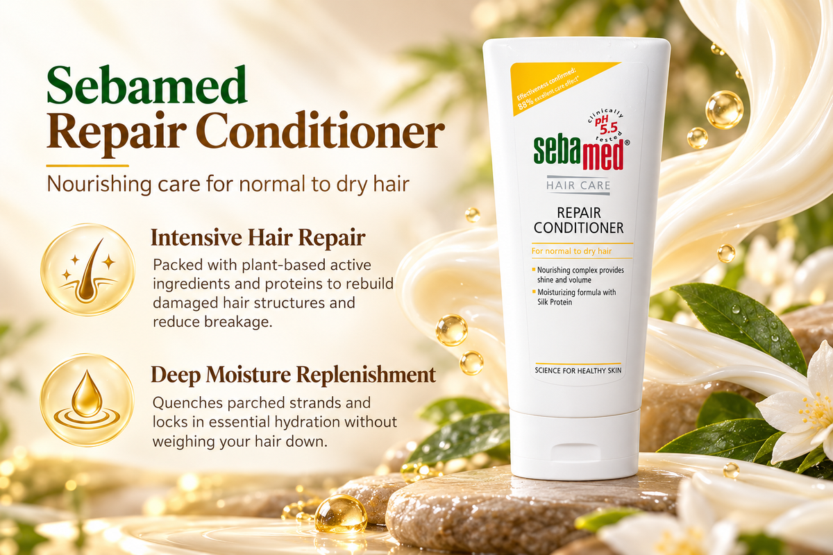 Sebamed Dermatological Scalp Care & Hair Repair Conditioner - 200 ml