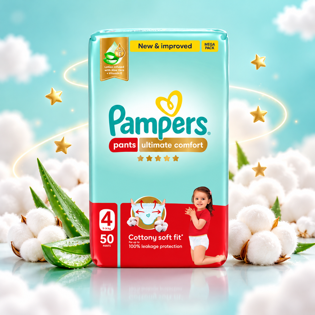 Pampers Premium Care Pants Size 4–x 50 Pants (100 Count)