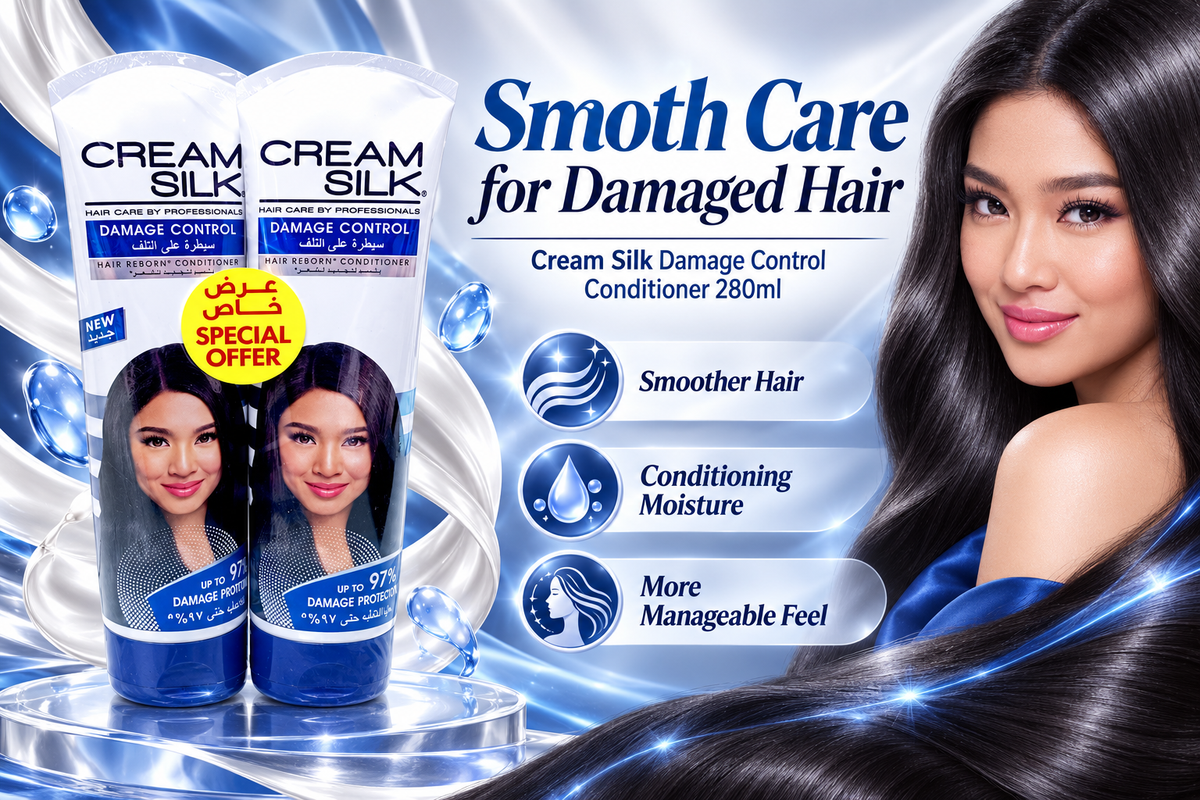 Cream Silk Damage Control Conditioner 280ml x 4pcs – Helps Repair & Protect Hair