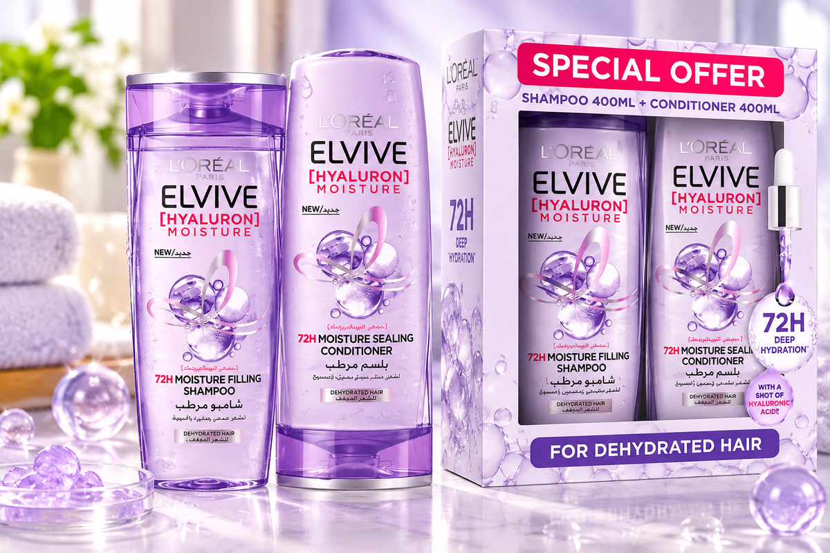 L’Oréal Hyaluron Hair Care Set – Shampoo & Conditioner 2 × 400ml