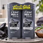 Dove Men+Care Charcoal Shower Gel 400ml  2pcs – Deep Clean & Fresh Skin