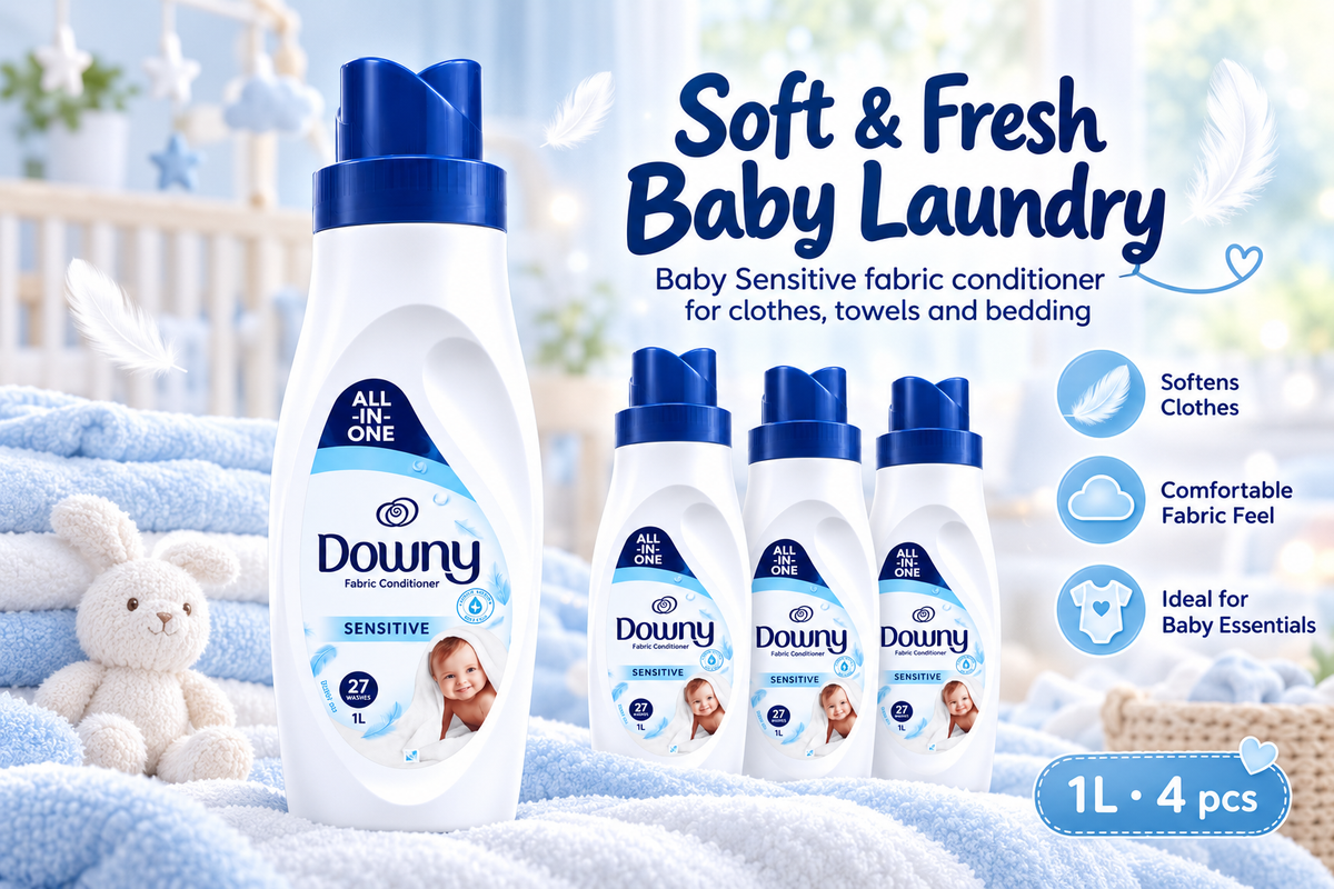 Downy Baby Sensitive Fabric Conditioner – 1L 4Pcs