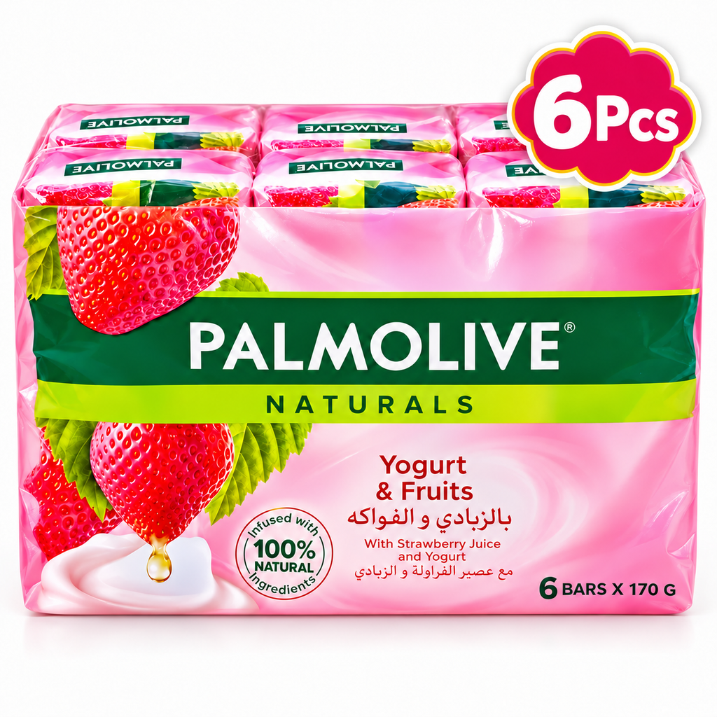 Palmolive Radiant Softness Soap Strawberry & Yogurt 170g 6 Pcs