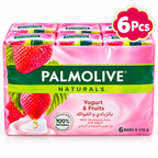 Palmolive Radiant Softness Soap Strawberry & Yogurt 170g 6 Pcs