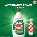 Fairy Dishwashing Liquid Soap - Green Apple Scent (Dual 600ml Value Pack)