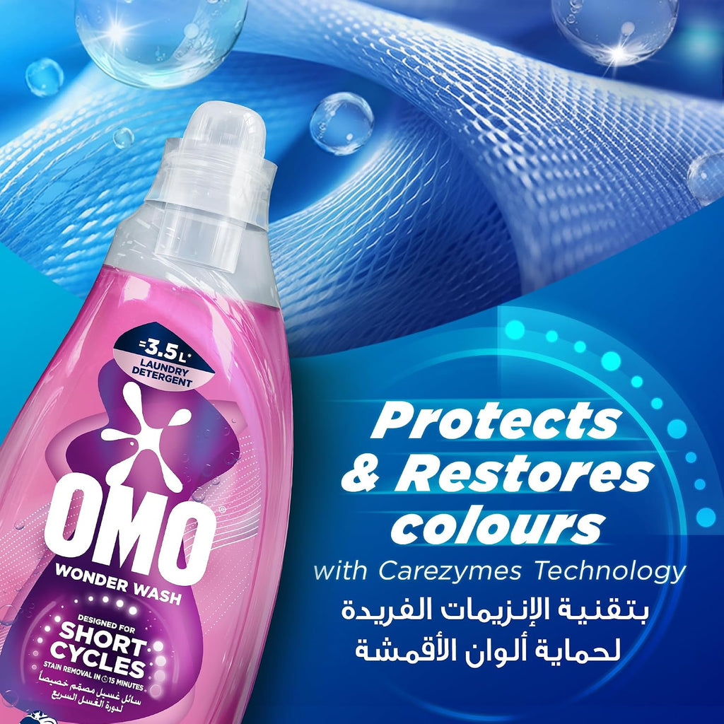 OMO Wonder Wash Liquid Laundry Detergent, Ultra Care, 1480ml