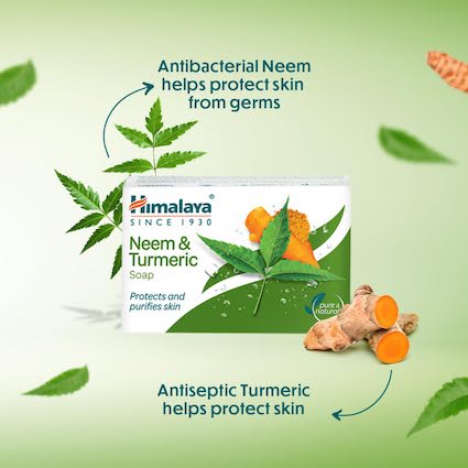 Himalaya Herbal Soap for Clear Skin - Neem & Turmeric (6 x 125g Multi-Pack)