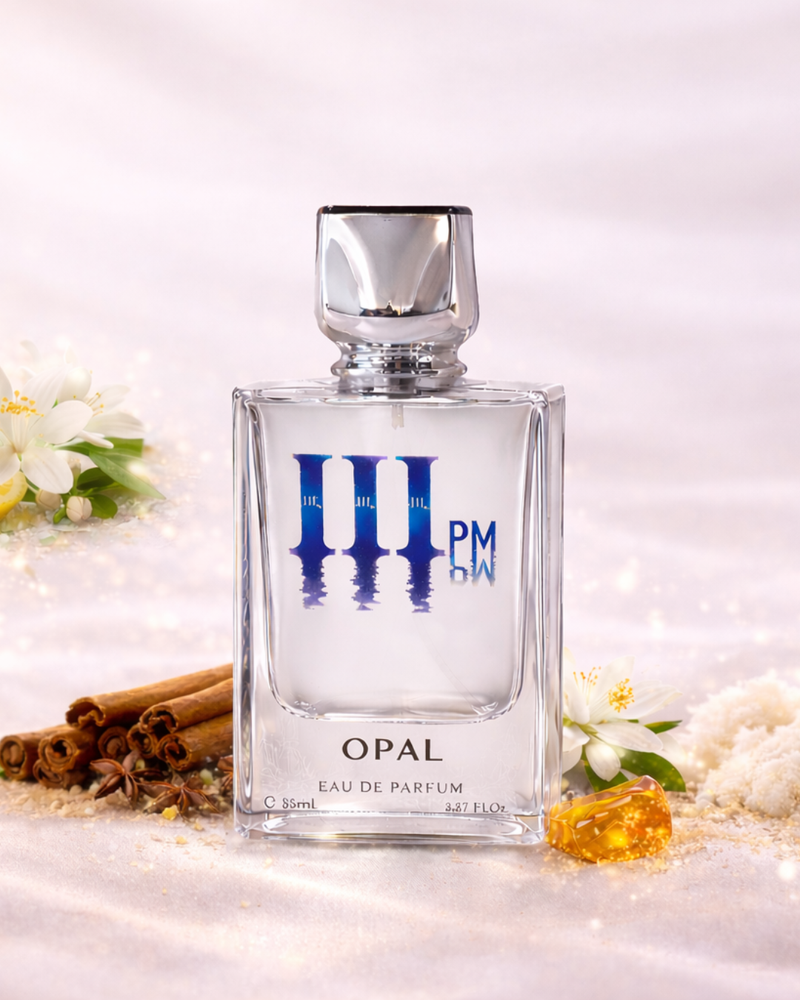 111PM by Opal Perfumes – Dark Amber Woody Eau de Parfum with Vanilla & Oud (100ml)