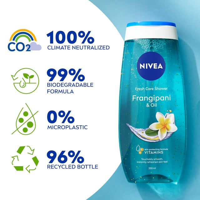 Nivea Care Shower Frangipani & Oil Moisturizing Gel | Twin Pack (2 x 250ml)