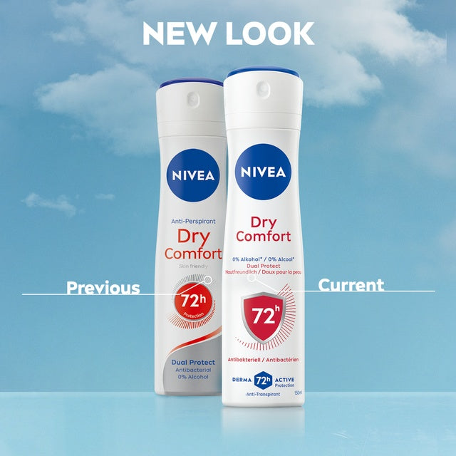 Nivea Women Dry Comfort Quick-Dry Anti-Perspirant Body Spray - 150 ml