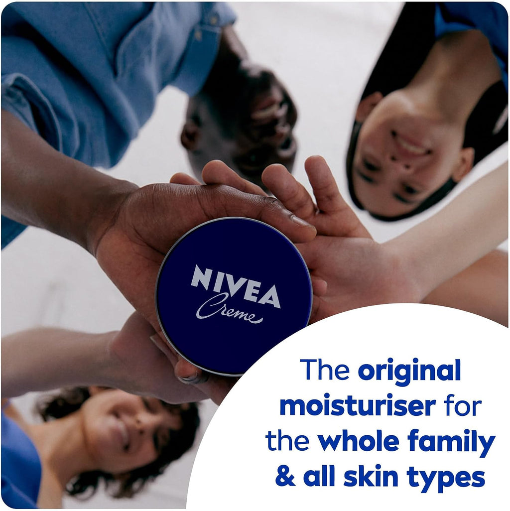 NIVEA Creme Tin Moisturizing Cream, Provides Intensive Protective Care for Soft and Supple Skin, 150ml