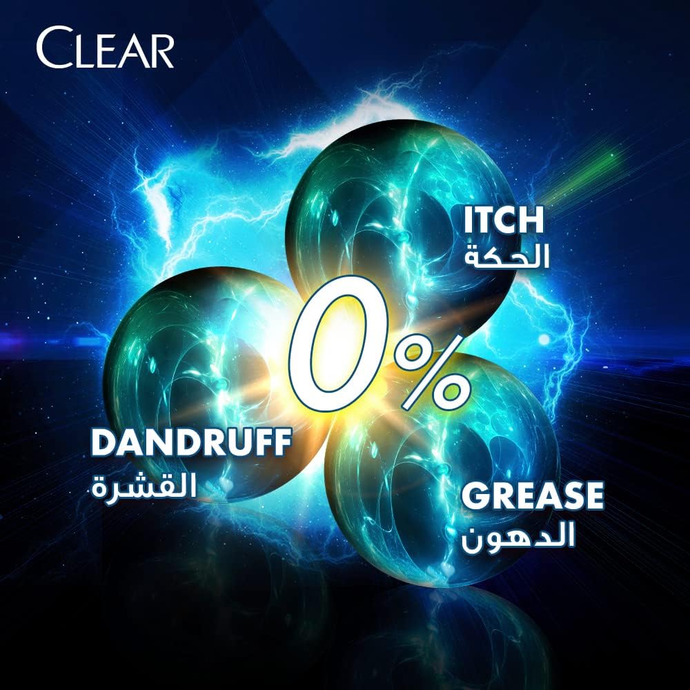 Clear Men Hair Fall Defence Anti-Dandruff Shampoo | Twin Pack (2 x 180ml)