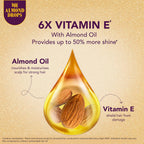 Bajaj Almond Hair Oil for Hair Fall Control & Shine - Value Pack (475ml + 285ml)