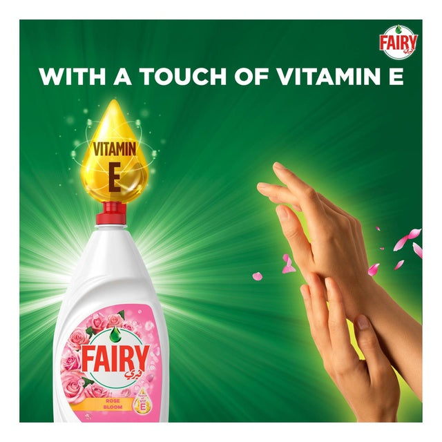 Fairy Rose Bloom Touch Of Vitamin E Dishwashing Liquid 600 ml