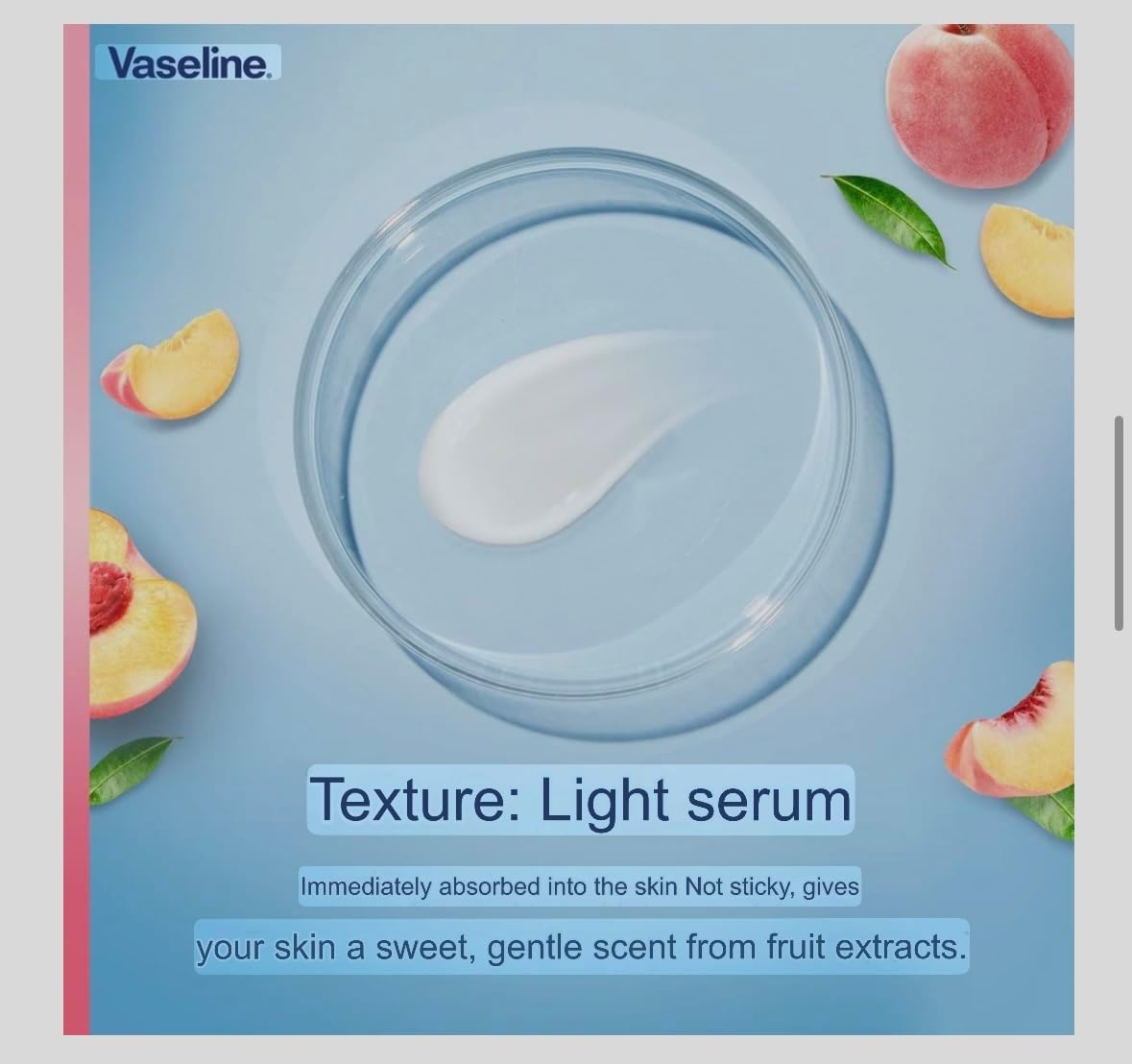 Vaseline Peach Superfood Lotion 320ml