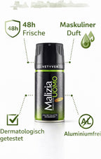 Malizia Uomo Classic Vetiver Fragrance Deodorant Body Spray - 150 ml