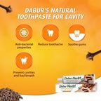 Dabur Herbal Clove Toothpaste | Cavity Protection | 4 x 100g (Pack of 4)