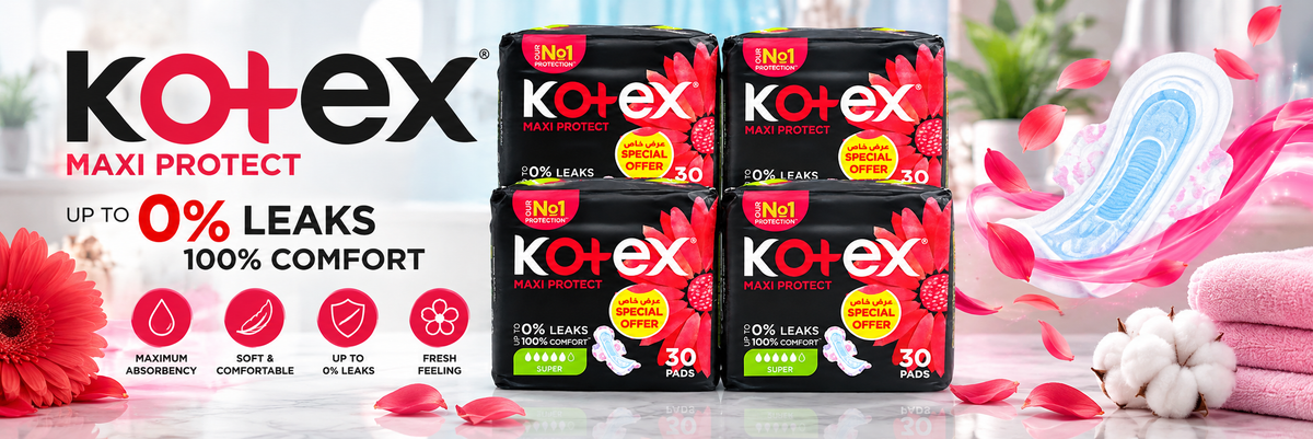 Kotex Maxi Super Pads – 4 packs x 120 pads